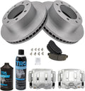 Front Brake Pad & Rotor Kit with Calipers - Complete Front Brake TRQ