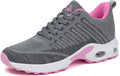 Womens Breathable Knitted Sneakers - Air Cushion Arch Support
