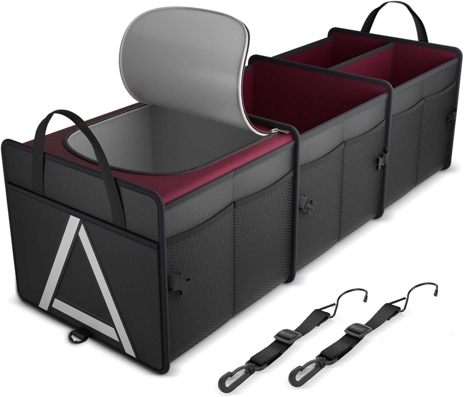 K KNODEL Sturdy Car Trunk Organizer with Insulation Cooler Bag