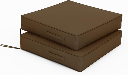 Patio Chair Cushions 22 X 22 X 4 Inch Waterproof Set of 2