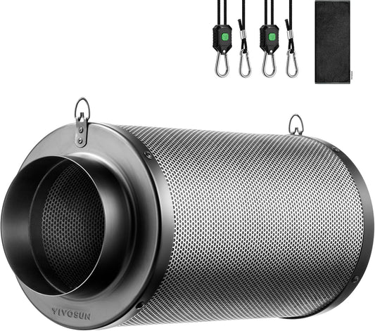 VIVOSUN 6 Inch Air Carbon Filter for Odor Control in Grow Tents