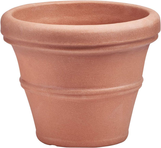 Brunello Classic Rolled Rim Planter Pot for Indoor and Outdoor Use