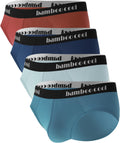 Men's Bamboo-Blend Tagless Briefs Pack - Comfort Contour Pouch