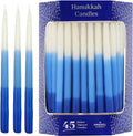 Deluxe Tapered Hanukkah Menorah Candles for All 8 Nights