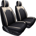 Front Seat Covers for Cars Leather Waterproof Universal Fit - Durable