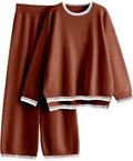 Lentta Women's 2 Piece Sweater Set Lounge Outfit - Cozy Knit Two-Piece