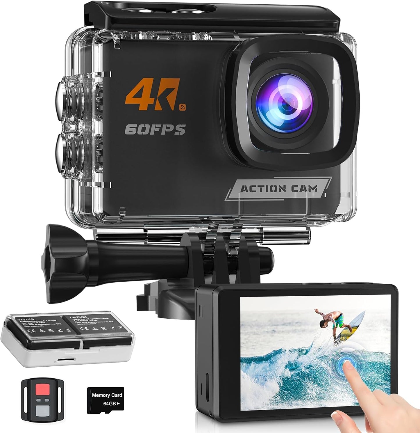 Yolansin 4K Action Cam: Waterproof, Stabilized