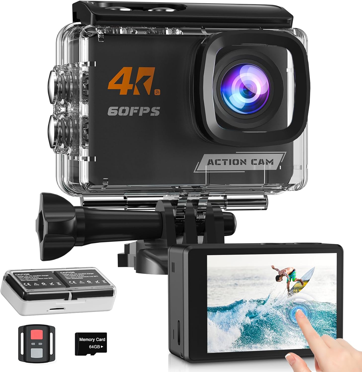 Yolansin 4K Action Cam: Waterproof, Stabilized