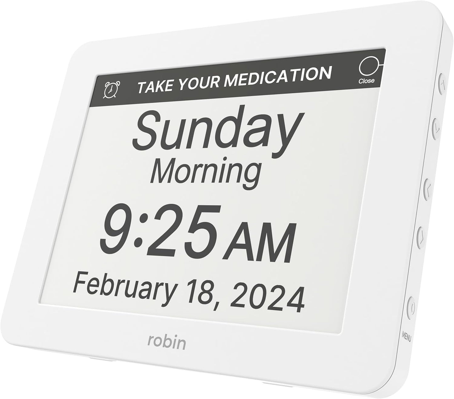 Robin Digital Calendar Clock - Easy Read for Seniors