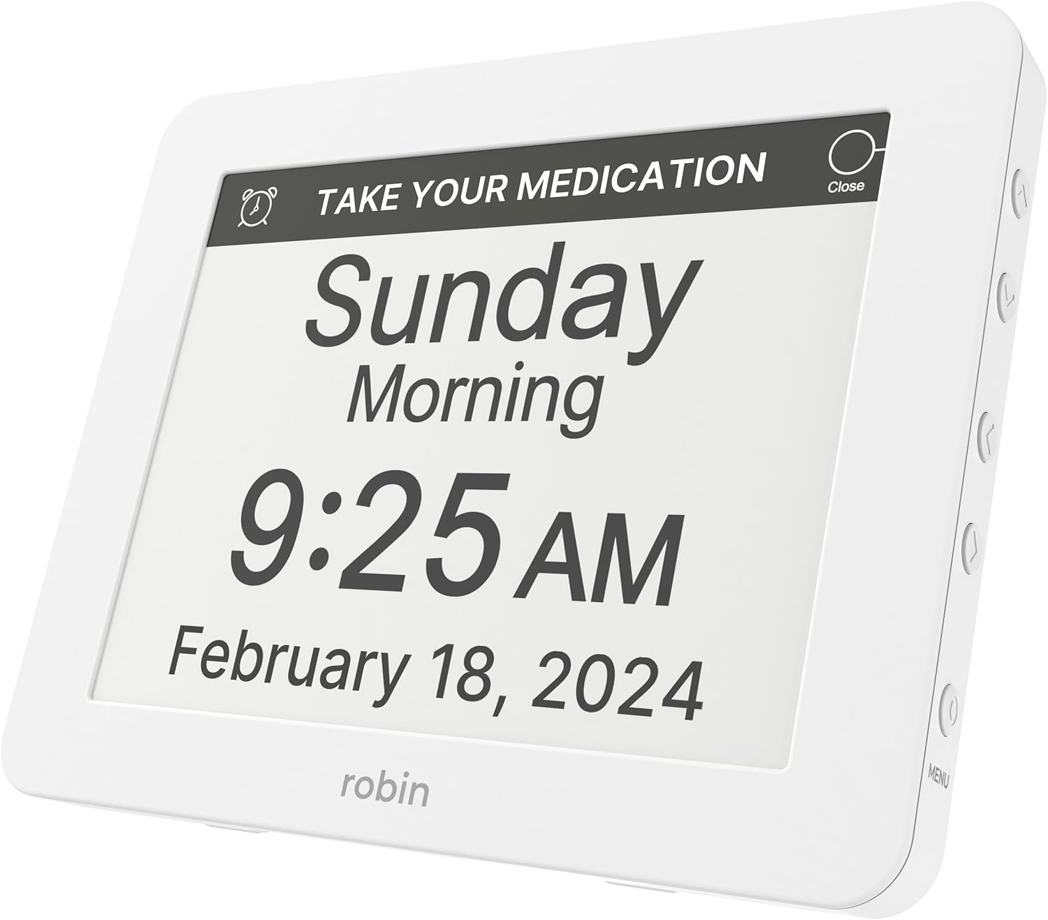 Robin Digital Calendar Clock - Easy Read for Seniors