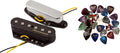 Fender Vintage Noiseless Telecaster Pickups Bundle with Picks - Warm