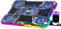 ChillCore Laptop Cooling Pad with 9 Fans and RGB Lights