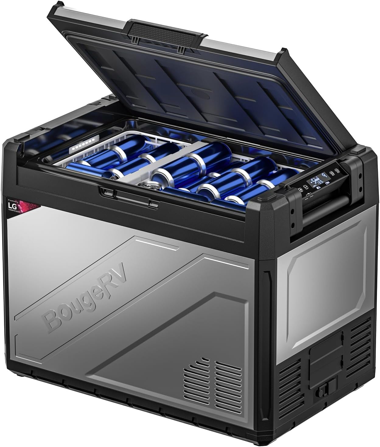 BougeRV 12 Volt Portable Refrigerator for Camping and Travel