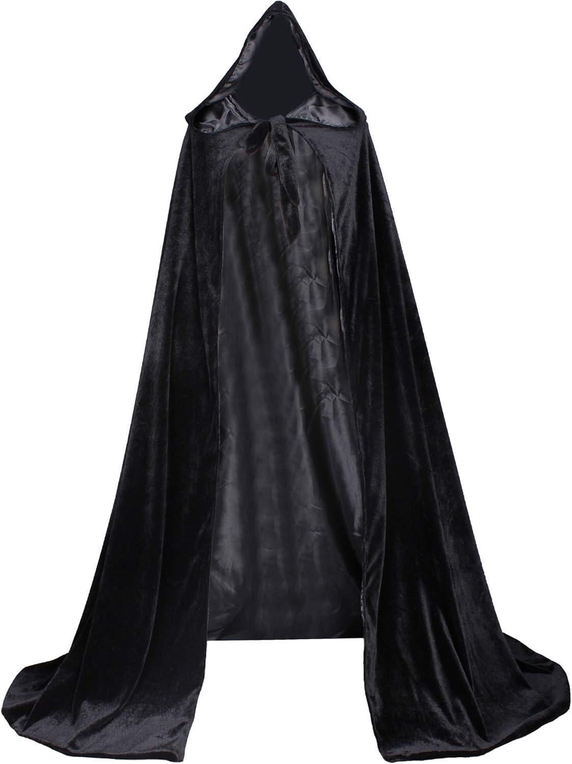 Velvet Renaissance Medieval Cloak Cape Lined with Satin for Elegance