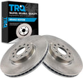 TRQ Front Brake Rotors Set Vented Compatible with Volkswagen Atlas