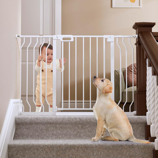 GROWNSY Auto-Close Baby Gate: Easy Walk-Thru Safety