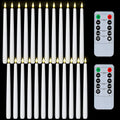 Homemory 11 in White LED Taper Candles, 24 Pack - Flameless