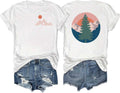 Hiking Camping Outdoor T-Shirt for Women and Men - Soft Cotton Tee