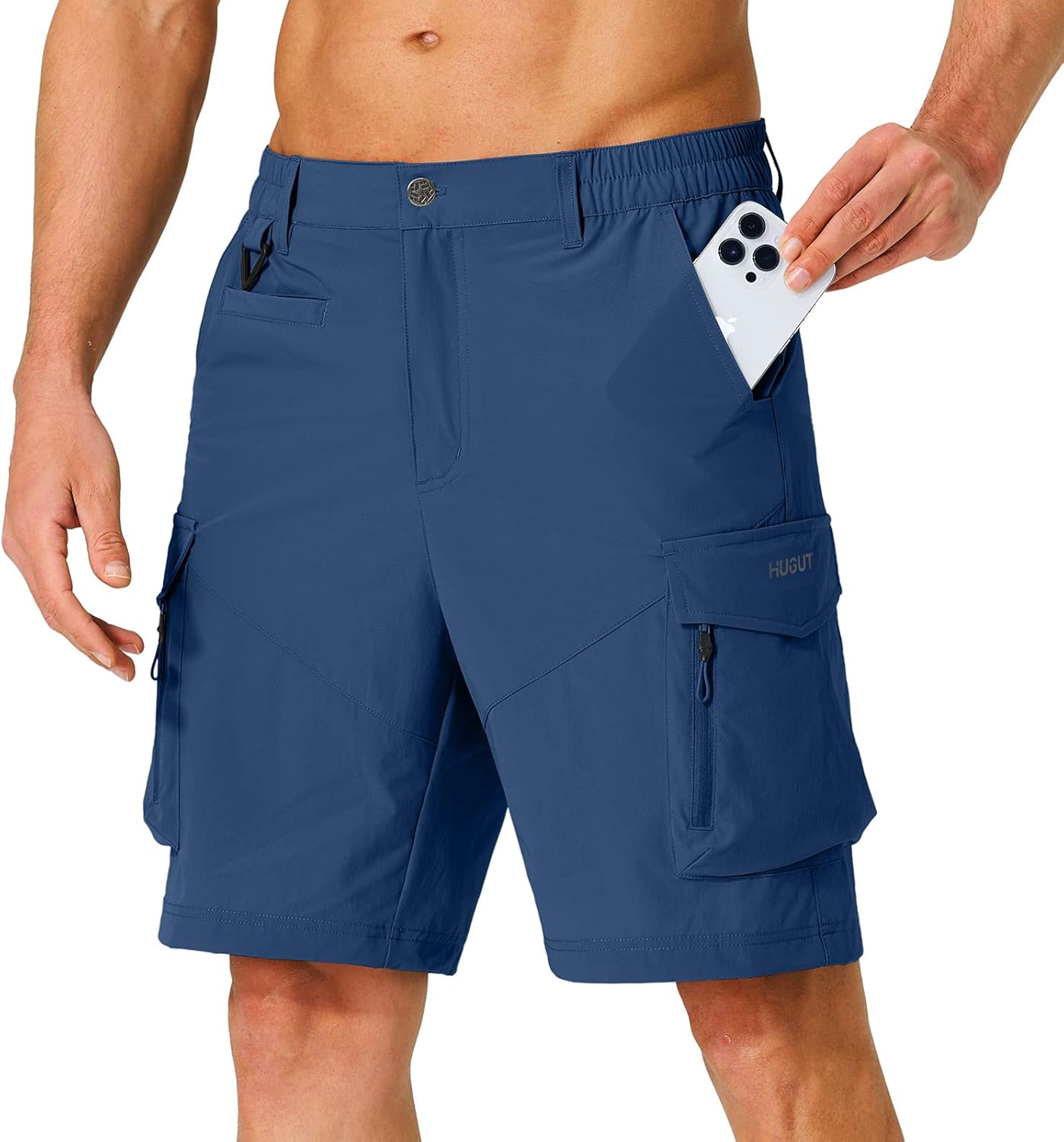 Men's Hiking Cargo Shorts Quick Dry Lightweight Multi Pockets