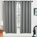 Yakamok Dove Grey Room Darkening Curtains for Modern Homes