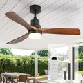 52 in Ceiling Fan with Light and Remote - Quiet DC, Dimmable LED