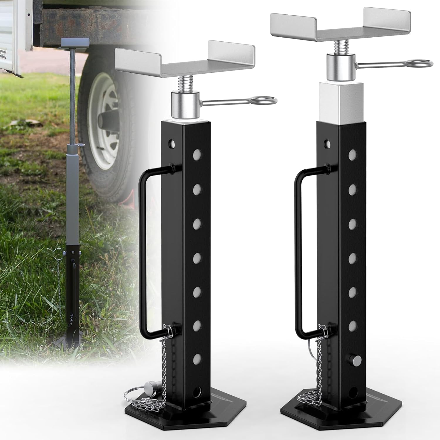 RV Slide Out Support Jacks Adjustable Heavy-Duty Stabilizers