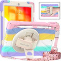 iPad 10.2in Rugged Case for 9th/8th/7th Gen - Colorful Pink