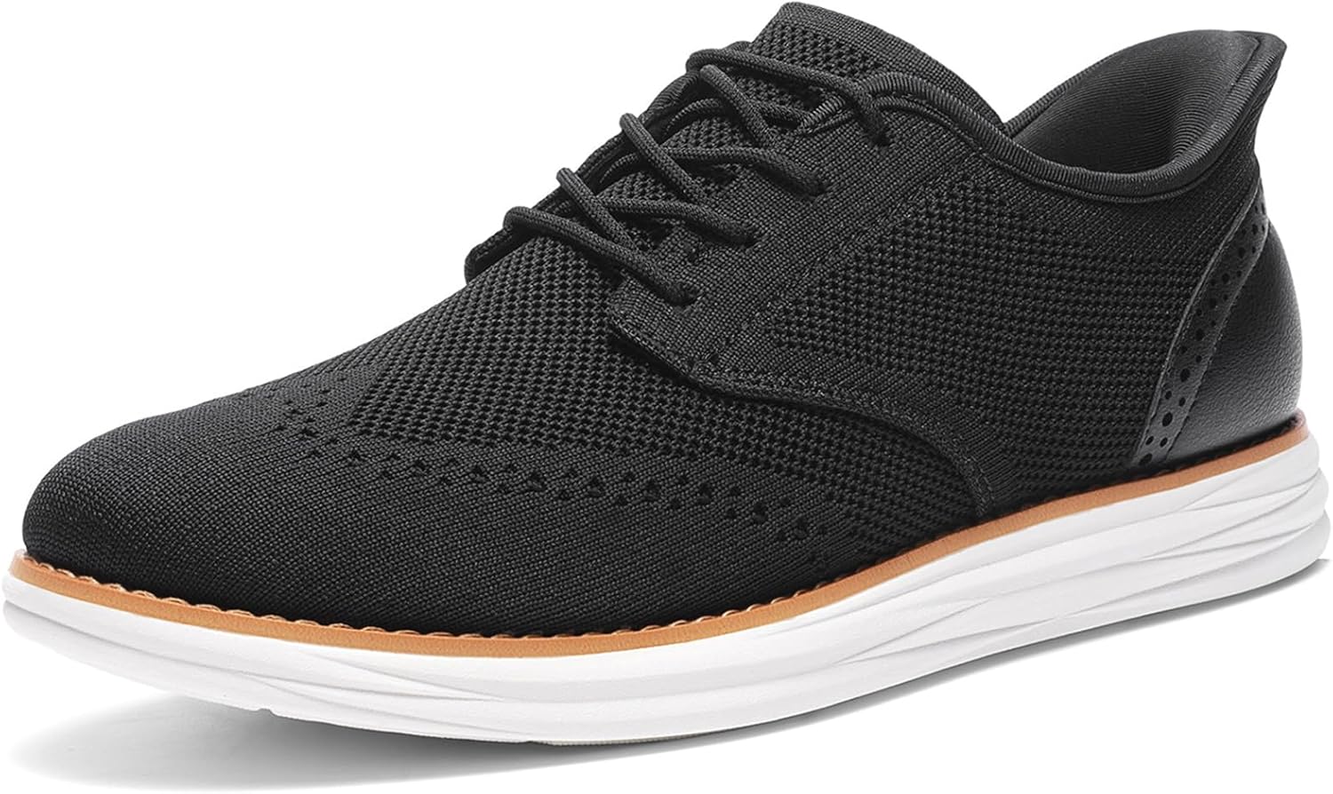Bruno Marc Men's KnitFlex Craft Mesh Oxfords for All-Day Comfort