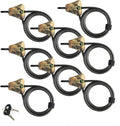 Python Camouflage Cable Locks 8-Pack 6 ft - Keyed Alike Security