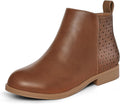 K KomForme Girls Ankle Boots Low Heels Short Booties - Comfortable