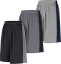Men's Long Athletic Basketball Gym Quick Dry Camo Shorts with Pockets