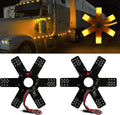 Air Cleaner LED Light 7.8 in Dual Function Hex Style - Truck Accent