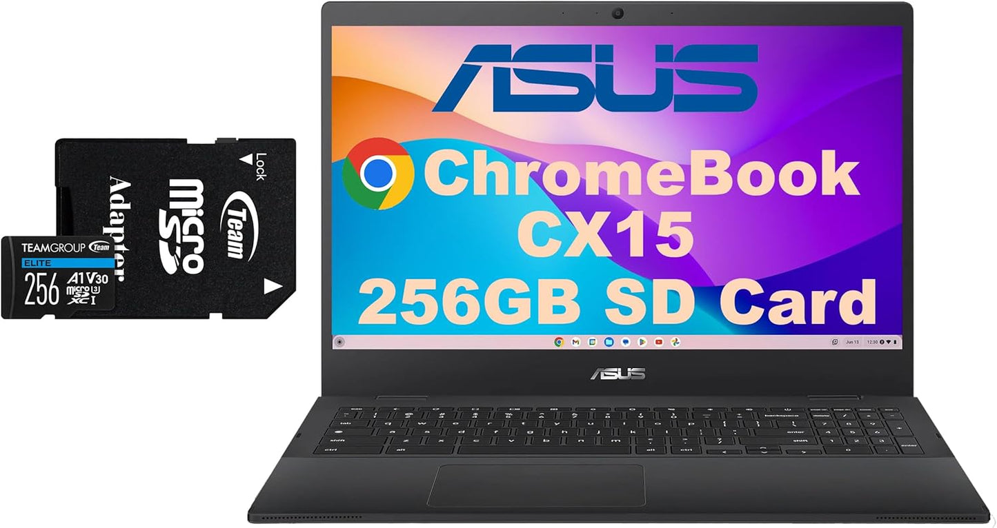ASUS CX15 Chromebook with 15.6 FHD Display and 320GB Storage