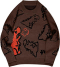 Dinosaur Sweater Women y2k Vintage Oversized Graphic Knit Sweater
