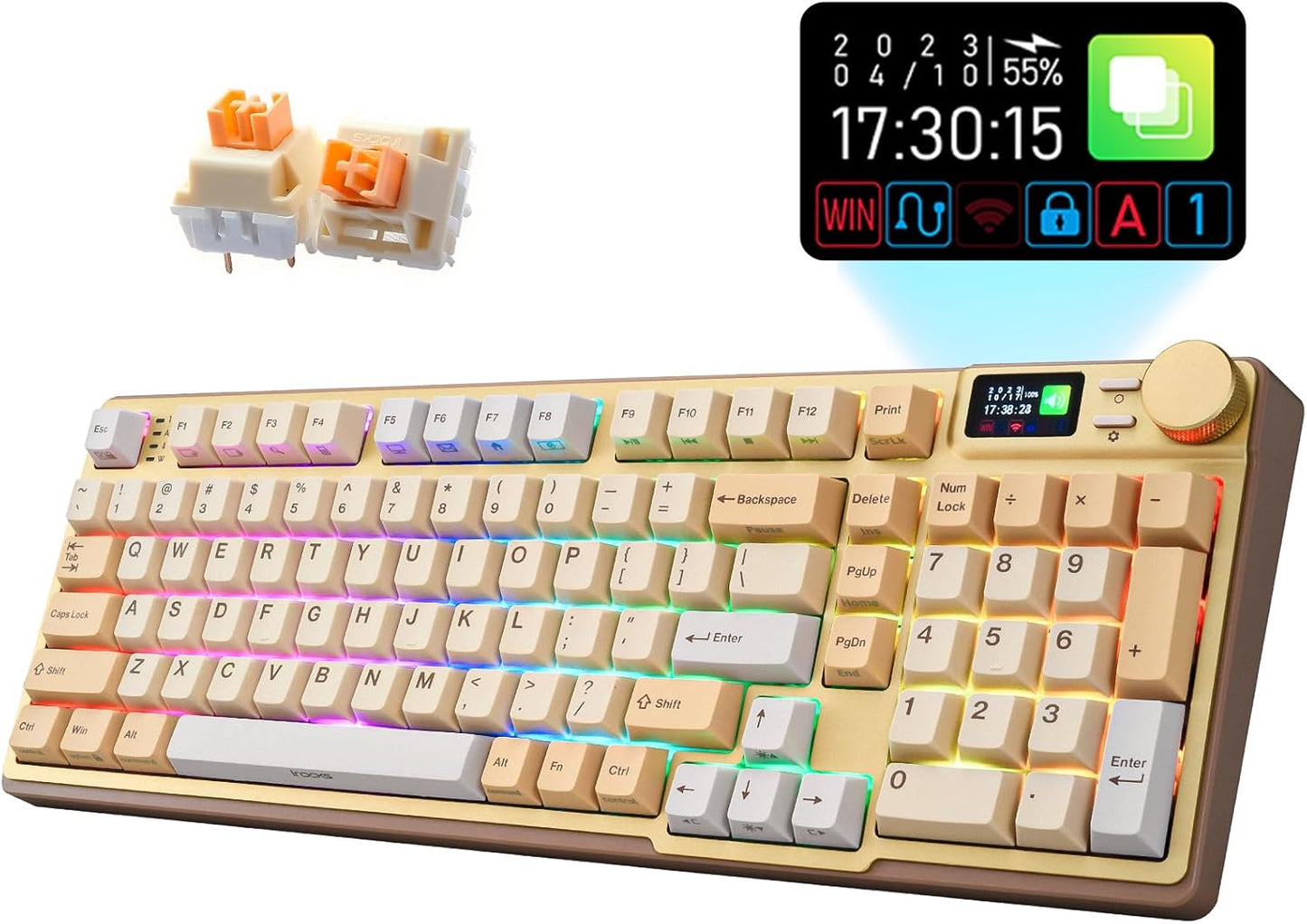 iRocks K85R Wireless RGB Backlit Mechanical Gaming Keyboard Review