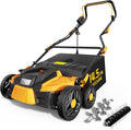16-Inch Electric Dethatcher and Scarifier - Powerful 15.5A Motor