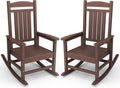 Outdoor Rocking Chair Set of 2 - Comfortable Weather-Resistant Patio