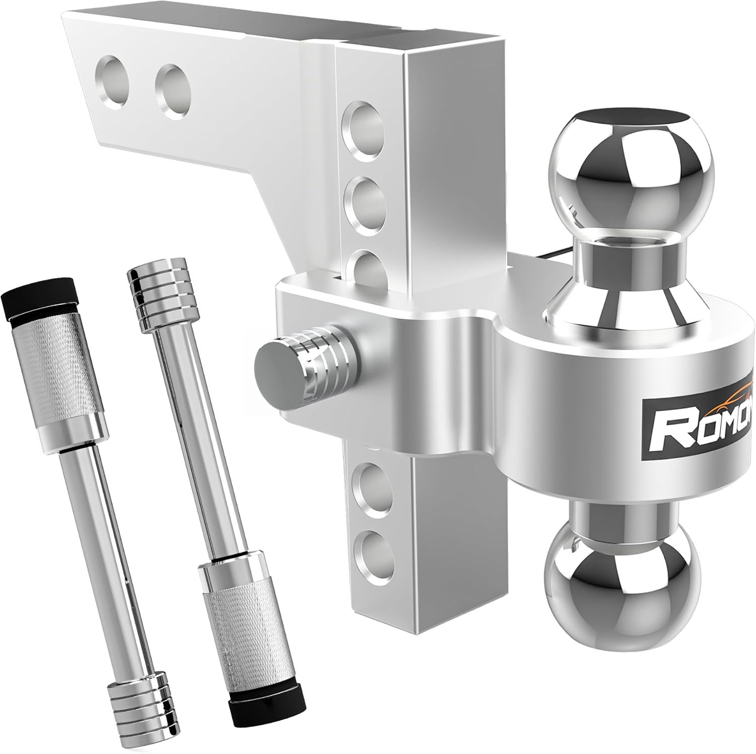 Romon Adjustable Trailer Hitch Mount with 2in and 2-5/16in Ball
