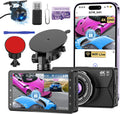 Dash Cam Front and Rear 4K + 1080P Dual Recording - Clear Night Vision