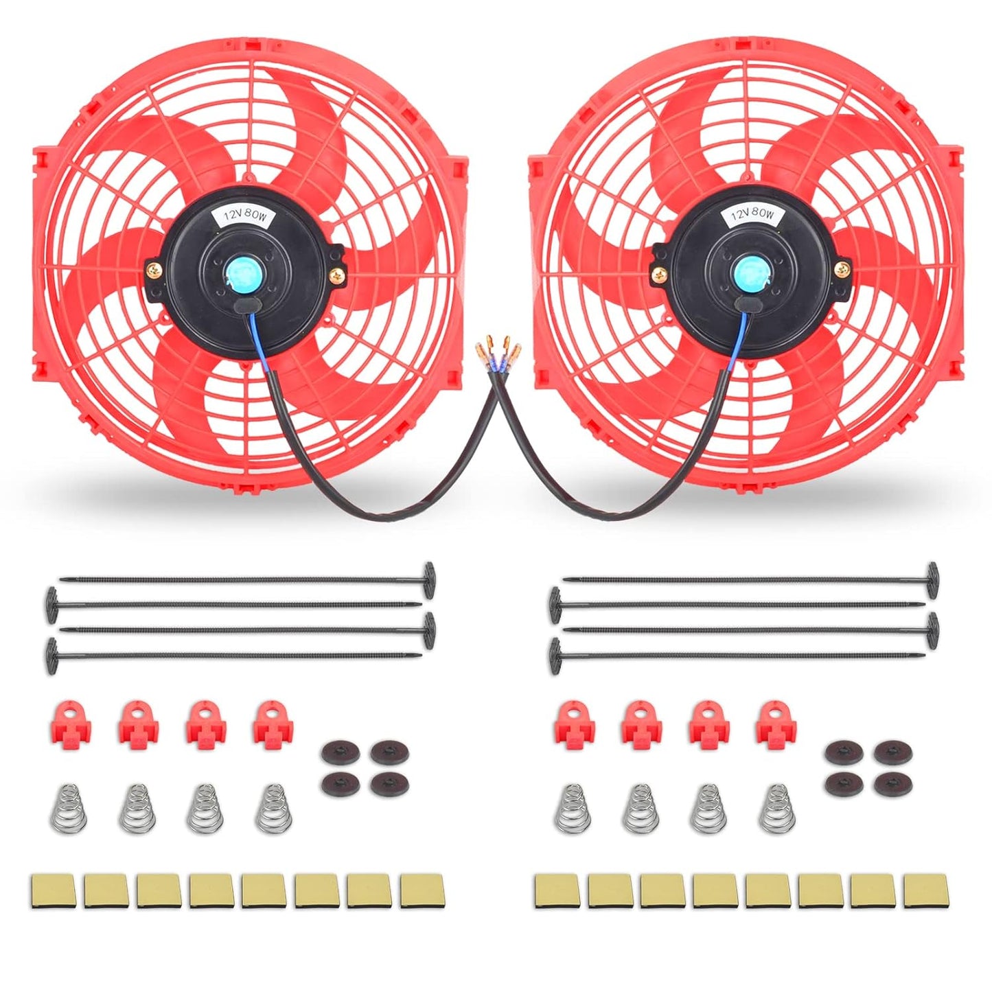 10 Inch Universal Slim Fan Push Pull Electric Radiator Kit