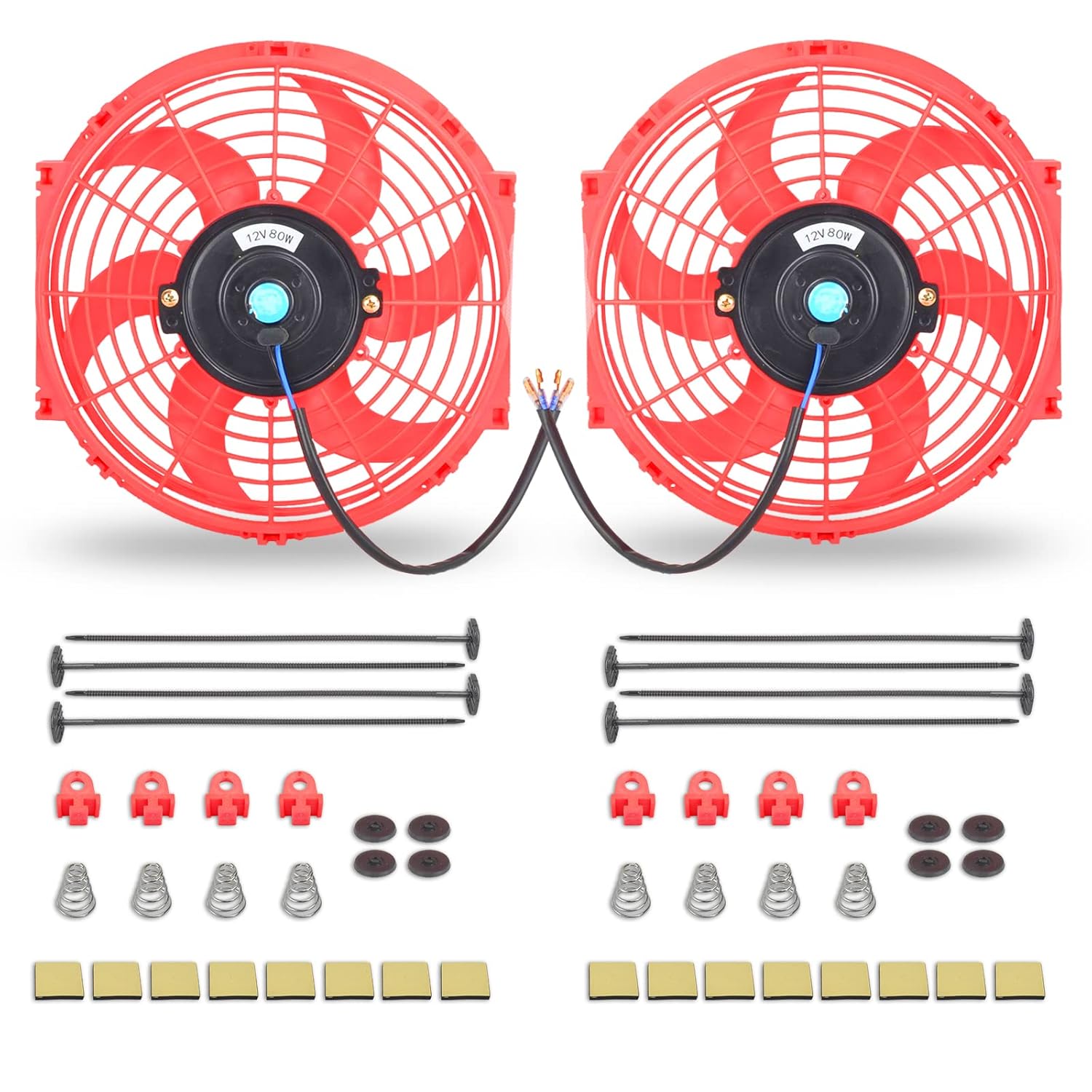 10 Inch Universal Slim Fan Push Pull Electric Radiator Kit