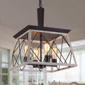 Farmhouse Vintage Chandelier Rustic Pendant Light - 4-Light Dining