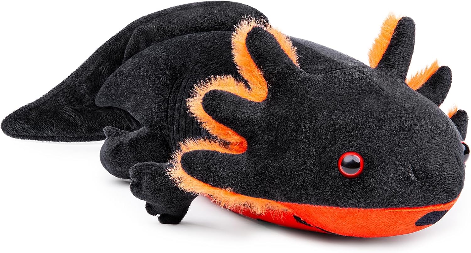 Large Axolotl Plush Toy - Realistic 30 Inch Stuffed Animal