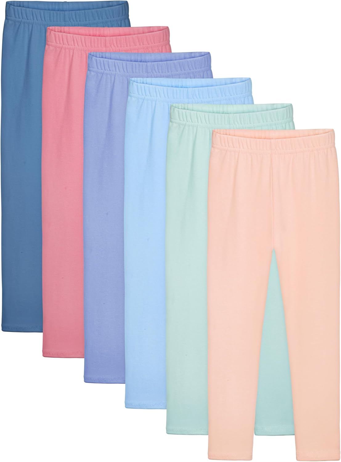 Resinta 6 Pack Girls Cotton Leggings for Stylish Comfort