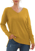 Jouica Women's V Neck Batwing Sweater for Everyday Style
