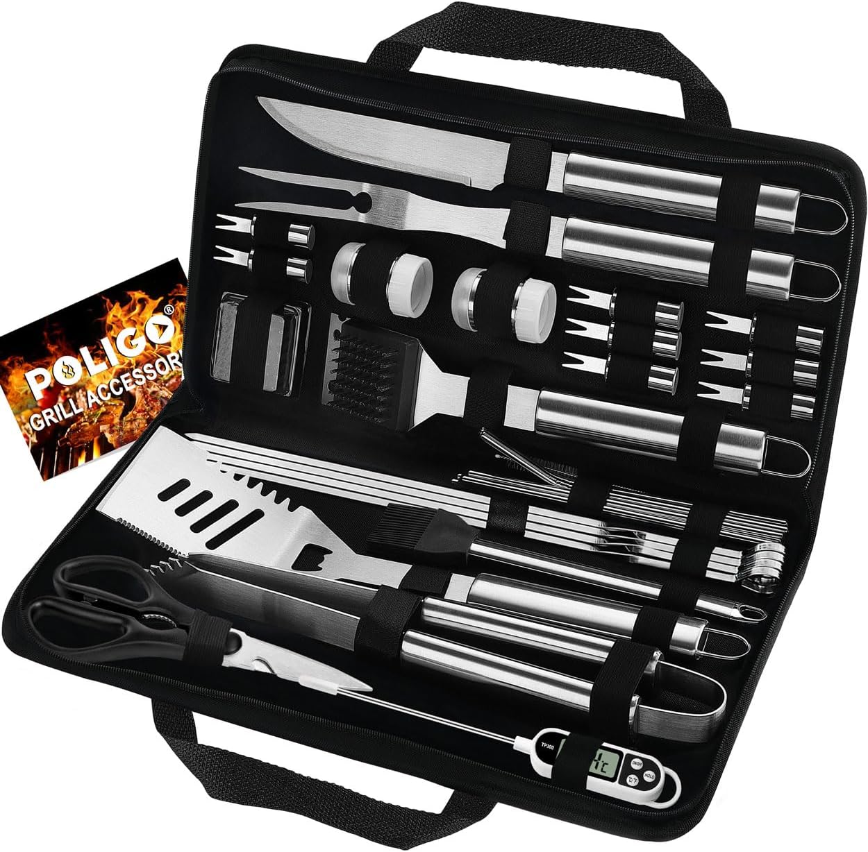 29 PCS BBQ Grill Accessories Set for Perfect Grilling Experience