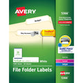 Avery TrueBlock File Folder Labels 2/3 in x 3-7/16 in, 1,500 Pack