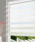 Homebox Zebra Blinds for Indoor Windows 35 in x 72 in - Sheer Light