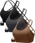 RUNNING GIRL Sports Bra Criss Cross Back - Supportive Everyday Fit