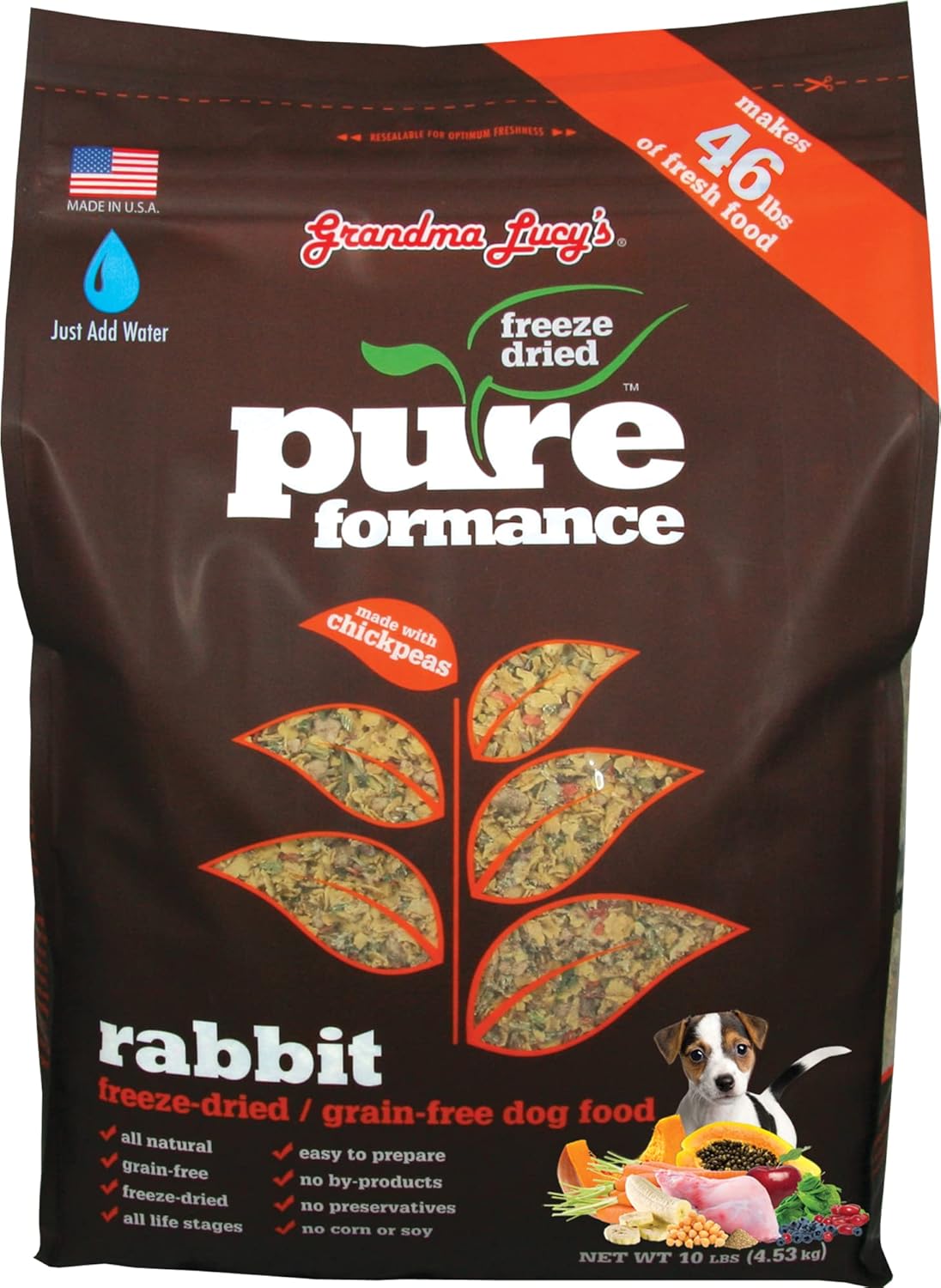 Grandma Lucy's PUREformance Dog Food - Grain Free Rabbit Recipe
